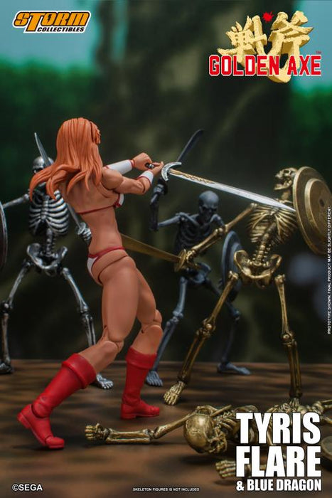 Golden Axe Tyris Flare and Blue Dragon | 1/12 Scale Action Figure Set | STORM COLLECTIBLES