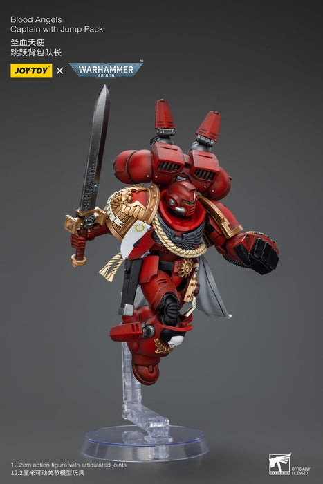 Blood Angels Captain With Jump Pack - Warhammer 40K Action Figure (JOYTOY)