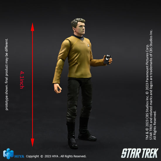 HIYA Exquisite Mini Series 1/18 Scale 4 Inch STAR TREK 2009 Chekov Action Figure