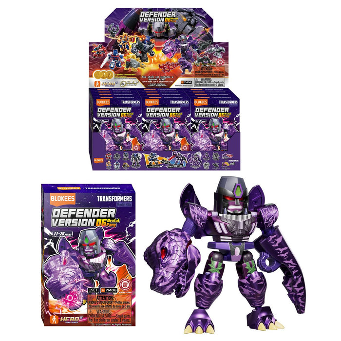Transformers Defender Version 06 Brutal Fang | Model Kit | Blokees