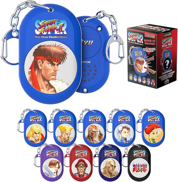 Super Street Fighter II Sound FX Audio Keychain Blind Box | Keychain | Sound Bytes