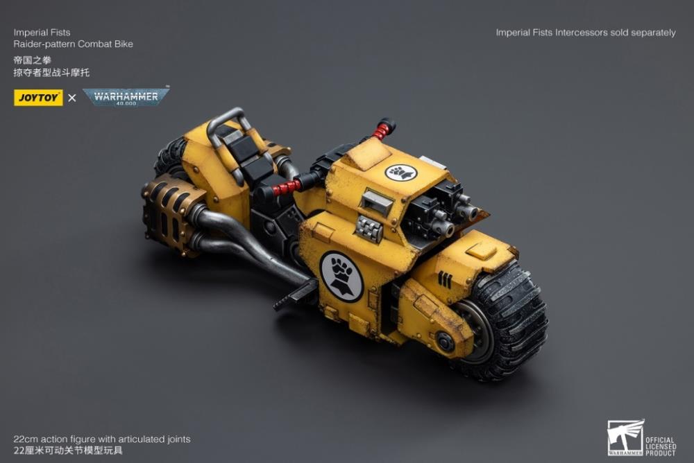 Imperial Fists Raider-Pattern Combat Bike 1/18 Scale Vehicle (Joy Toy)