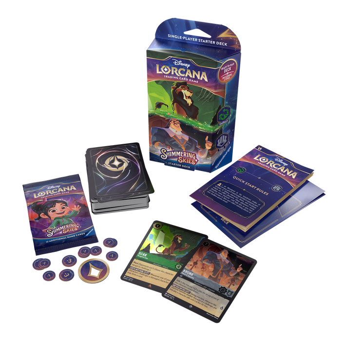 DISNEY LORCANA: SHIMMERING SKIES STARTER DECKS (2 PACK)