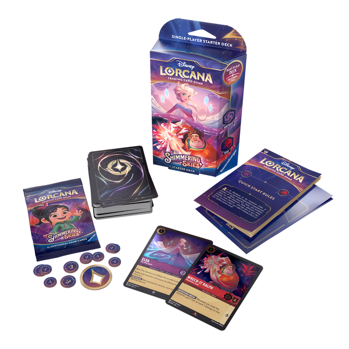 DISNEY LORCANA: SHIMMERING SKIES AMETHYST/RUBY STARTER DECK
