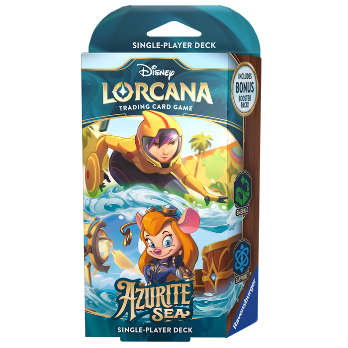 DISNEY LORCANA AZURITE SEA GO GO/GADGET (EMERALD/SAPPHIRE) STARTER DECK