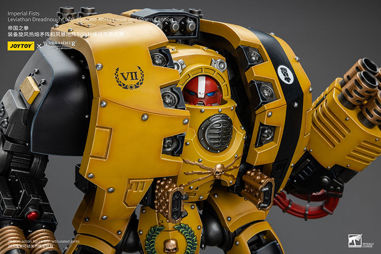 [PRE-ORDER] Imperial Fists Leviathan Dreadnought with Cyclonic Melta Lance and Storm Cannon