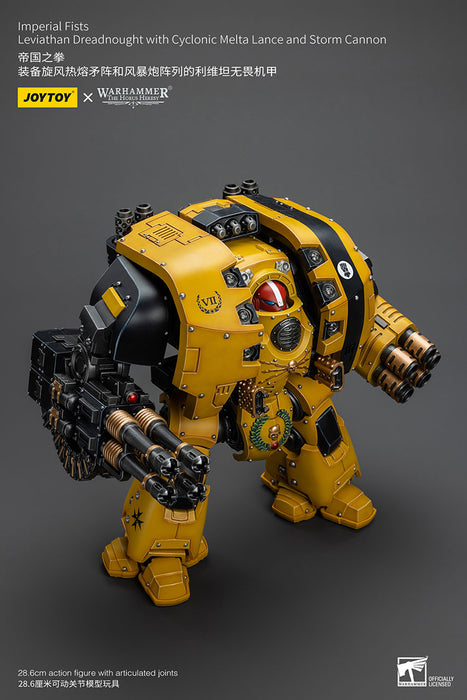 [PRE-ORDER] Imperial Fists Leviathan Dreadnought with Cyclonic Melta Lance and Storm Cannon