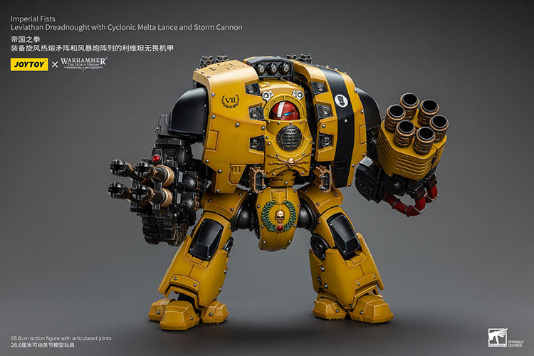 [PRE-ORDER] Imperial Fists Leviathan Dreadnought with Cyclonic Melta Lance and Storm Cannon