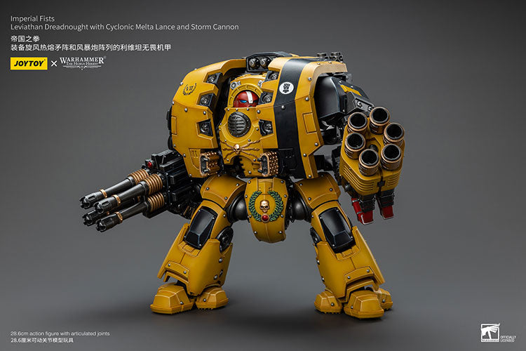 [PRE-ORDER] Imperial Fists Leviathan Dreadnought with Cyclonic Melta Lance and Storm Cannon