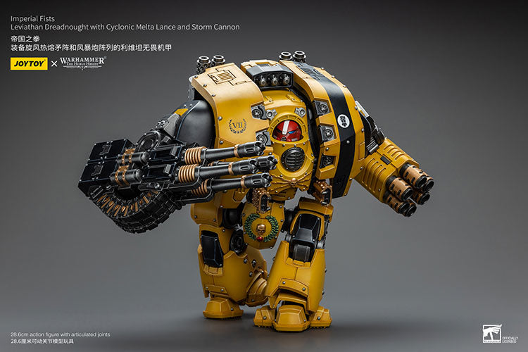 [PRE-ORDER] Imperial Fists Leviathan Dreadnought with Cyclonic Melta Lance and Storm Cannon