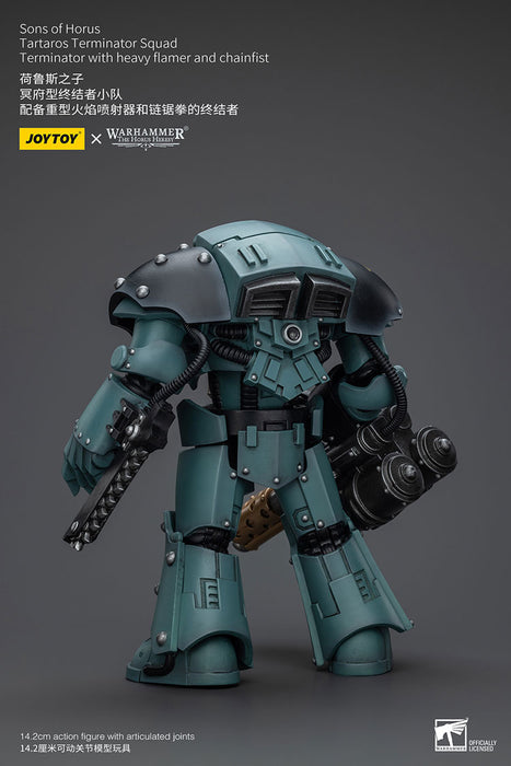 [PRE-ORDER] Sons of Horus Tartaros Terminator Squad Terminator with Heavy Flamer and Chainfist