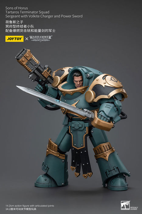 [PRE-ORDER] Sons of Horus Tartaros Terminator Squad Sergeant with Volkite Charger and Power Sword