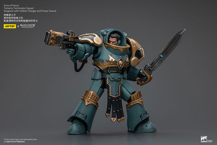 [PRE-ORDER] Sons of Horus Tartaros Terminator Squad Sergeant with Volkite Charger and Power Sword