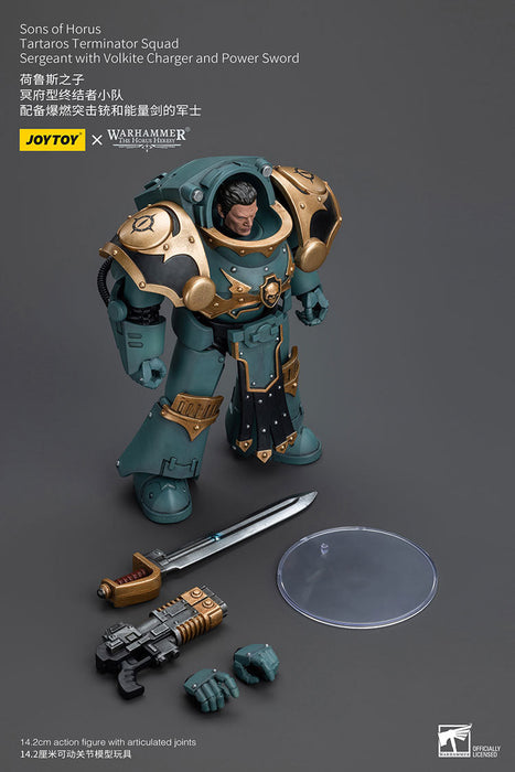 [PRE-ORDER] Sons of Horus Tartaros Terminator Squad Sergeant with Volkite Charger and Power Sword