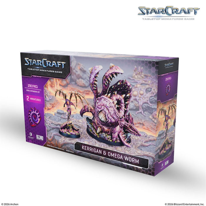 [PREORDER] Primal Kerrigan & Omega Worm Hero Expansion Set | Zerg | Starcraft: The Miniatures Game