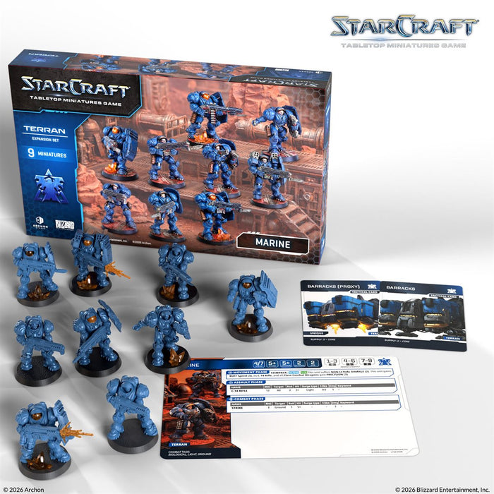 [PREORDER] Marine Expansion Set | Terran | Starcraft: The Miniatures Game