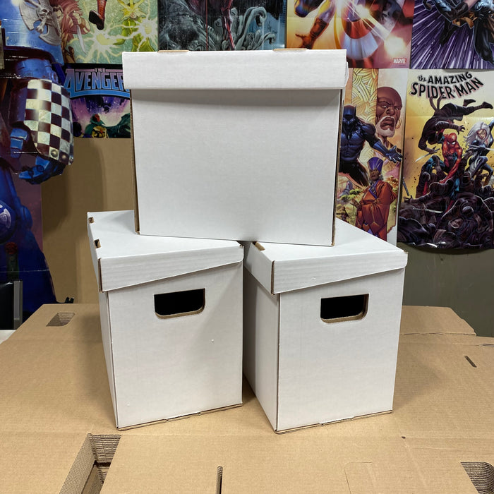 Short Comic Storage Box (Single Wall with Lid Attached)