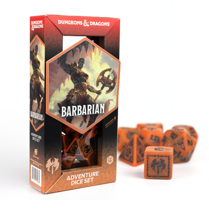 Dungeons & Dragons Adventure Dice - Barbarian: Orange (Sirius Dice)