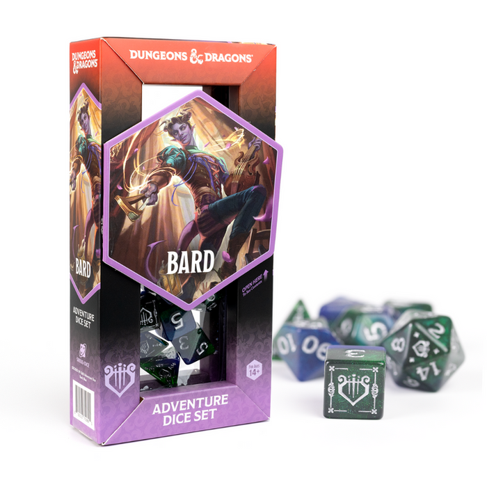 Dungeons & Dragons Adventure Dice - Bard: Blue/Green (Sirius Dice)