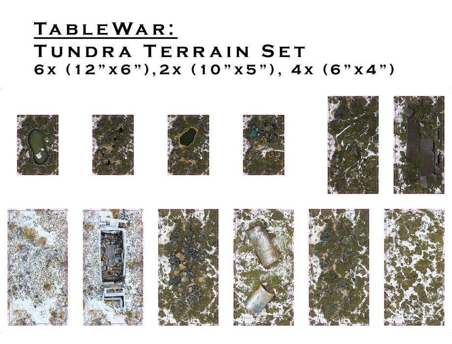 F.A.T. MATS: TERRAIN BASE SET - TUNDRA
