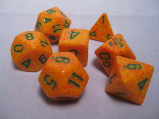 Chessex Polyhedral 7-Die Set Speckled Lotus