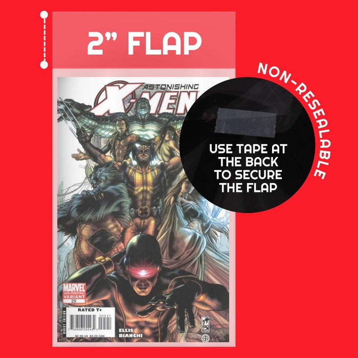 Current Age Comic Bags - 2MIL - 100 pack (EVORETRO)