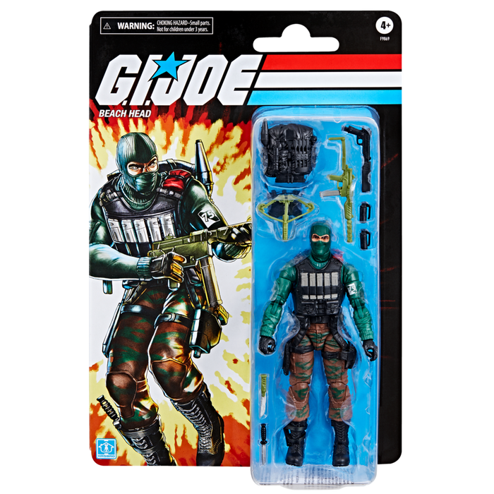 G.I. Joe Classified Series Retro Cardback Beach Head | Action Figure | Hasbro