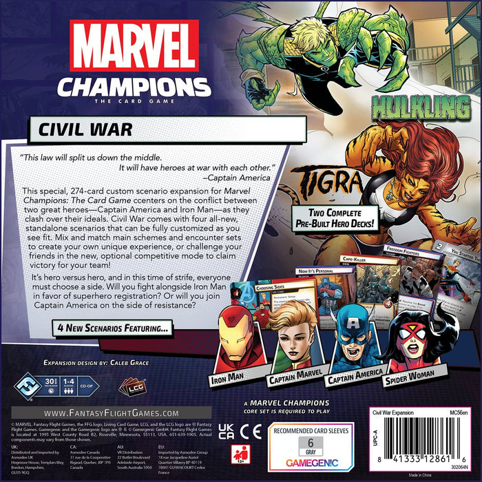 Civil War Expansion | Marvel Champions LCG | Boardgame