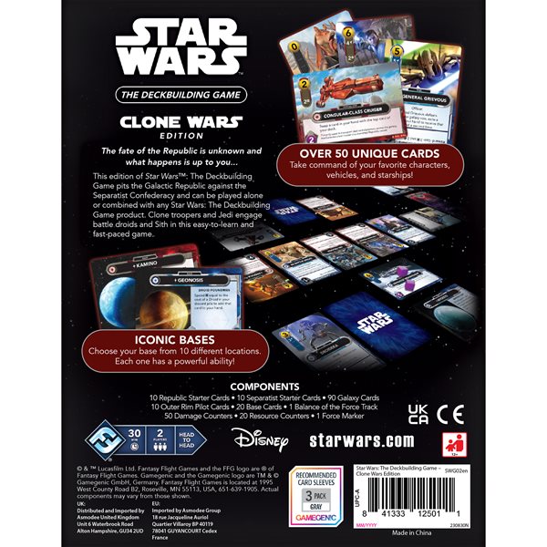 Star Wars: The Deckbuilding Game: The Clone Wars | Board Game | Fantasy Flight