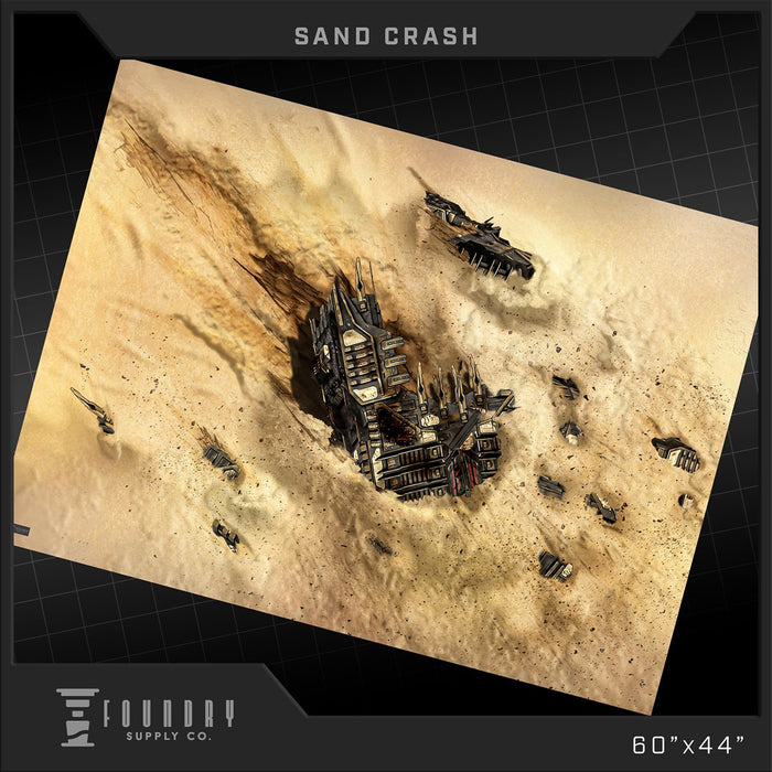 [PREORDER] Sand Crash | 44"x60" Battle Mat | Foundry Supply Co.