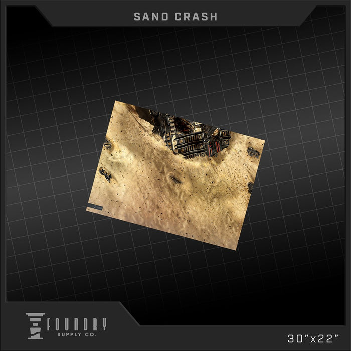 [PREORDER] Sand Crash | 22"x30" Battle Mat | Foundry Supply Co.