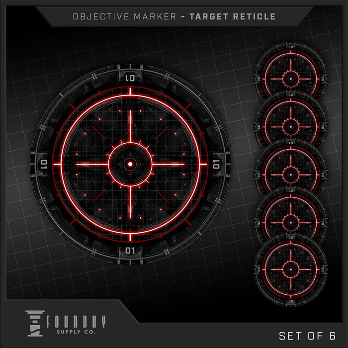 [PREORDER] Target Reticle | 7.5" Round Objective Marker | Foundry Supply Co.