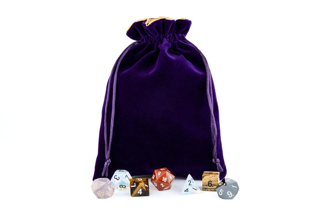 Velvet Dice Bag With Satin Liner 6"x8" | DnD Supplies | Fanroll