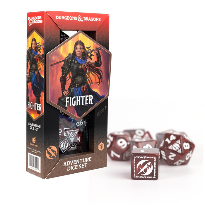 Dungeons & Dragons Adventure Dice - Fighter: Red (Sirius Dice)