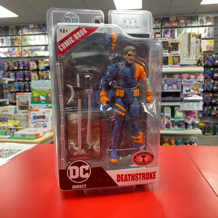 Deathstroke (DC Rebirth) 7in Figure with Comic (Page Punchers) (McFarlane Toys)