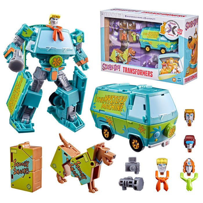 [PREORDER] Transformers Scooby Doo Mysterious Prime & Automutt | Action Figure | Hasbro