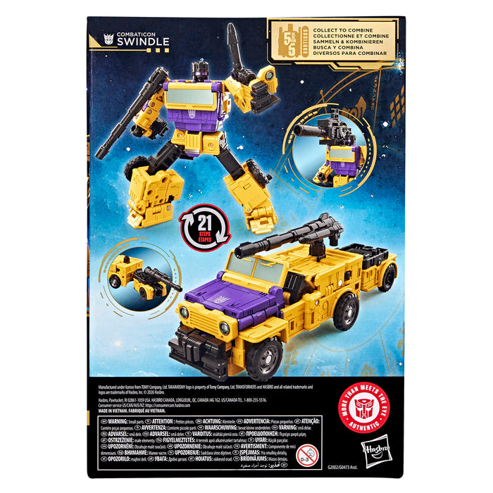 [PREORDER] Transformers Age of the Primes Voyager Class Combaticon Swindle | Action Figure | Hasbro