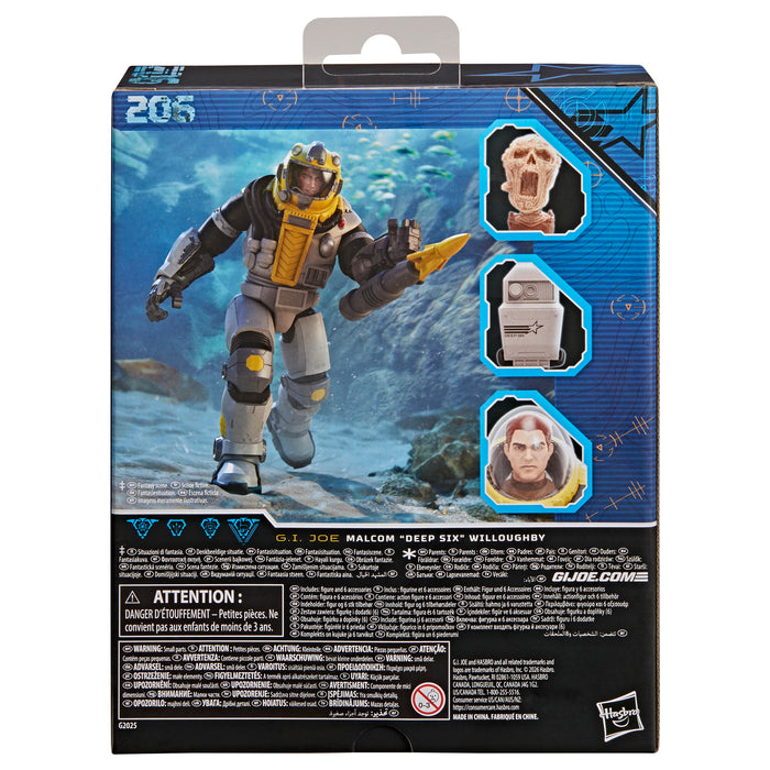 [PREORDER] G.I. Joe Classified Series #206, Malcom "Deep Six" Willoughby | Action Figure | Hasbro