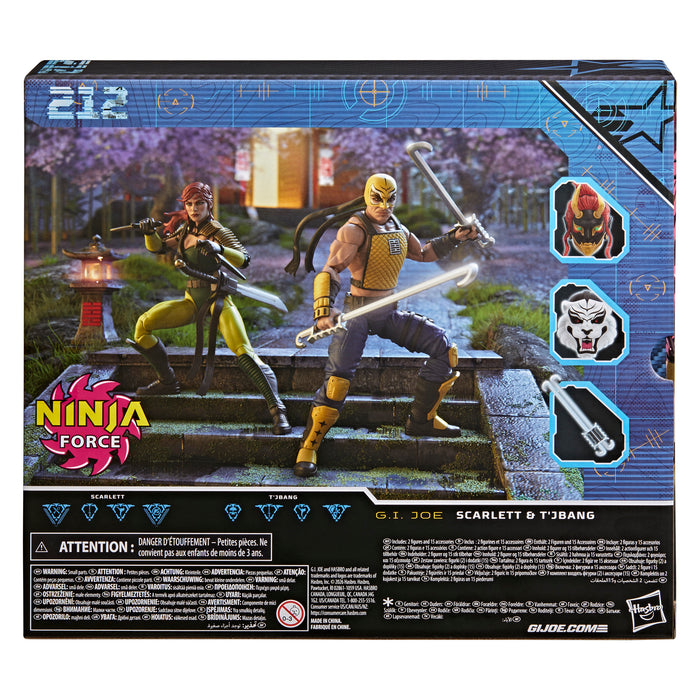 [PREORDER] G.I. Joe Classified Series #212, Ninja Force Scarlett and T'Jbang (Target Exclusive) | Action Figure | Hasbro