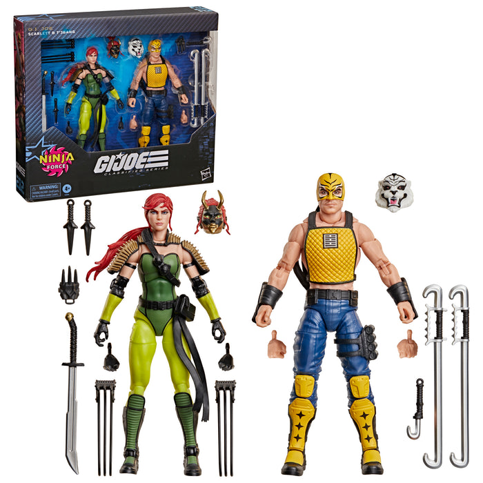 [PREORDER] G.I. Joe Classified Series #212, Ninja Force Scarlett and T'Jbang (Target Exclusive) | Action Figure | Hasbro