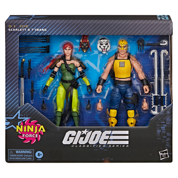 [PREORDER] G.I. Joe Classified Series #212, Ninja Force Scarlett and T'Jbang (Target Exclusive) | Action Figure | Hasbro