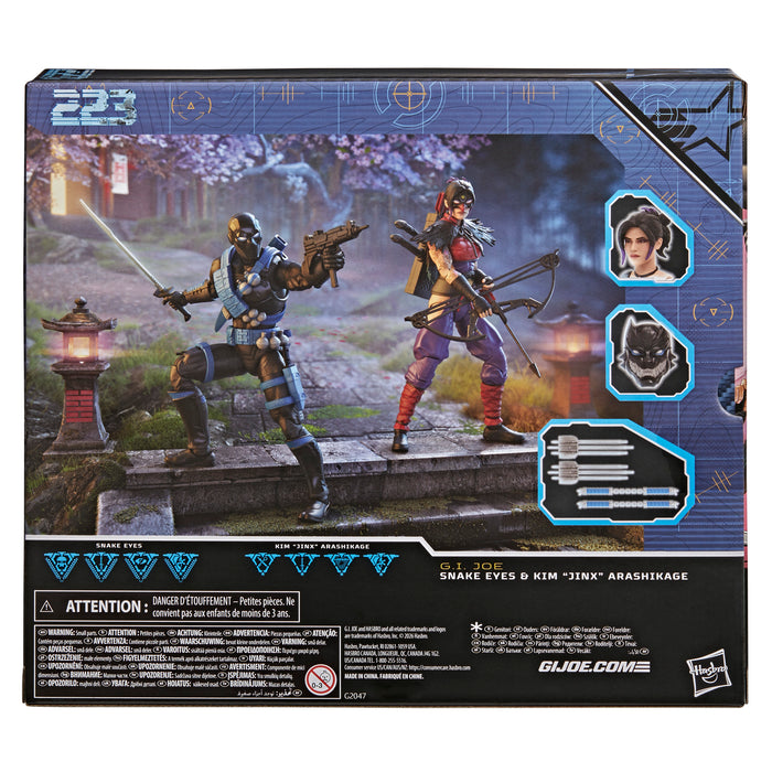 [PREORDER] G.I. Joe Classified Series #223, Ninja Force Snake Eyes & Kim "Jinx" Arashikage | Action Figures | Hasbro