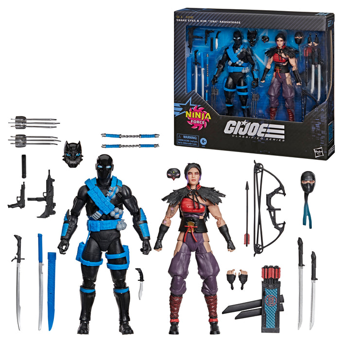 [PREORDER] G.I. Joe Classified Series #223, Ninja Force Snake Eyes & Kim "Jinx" Arashikage | Action Figures | Hasbro