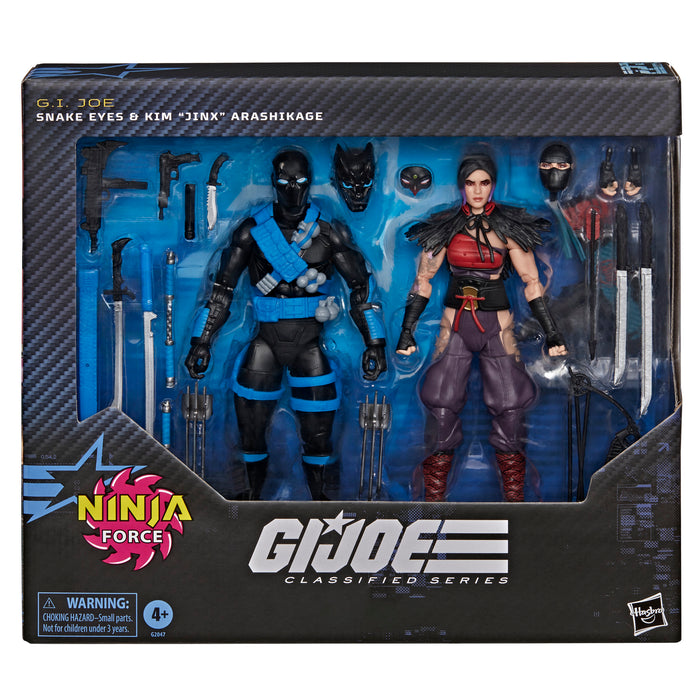 [PREORDER] G.I. Joe Classified Series #223, Ninja Force Snake Eyes & Kim "Jinx" Arashikage | Action Figures | Hasbro