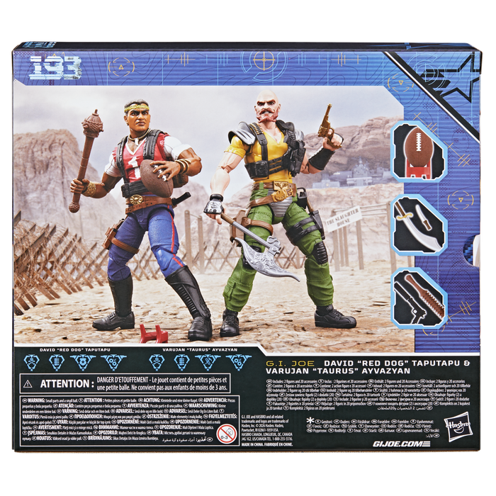 [PREORDER] G.I. Joe Classified Series #193, David "Red Dog" Taputapu & Varujan "Taurus" Ayvazyan | Action Figure | Hasbro