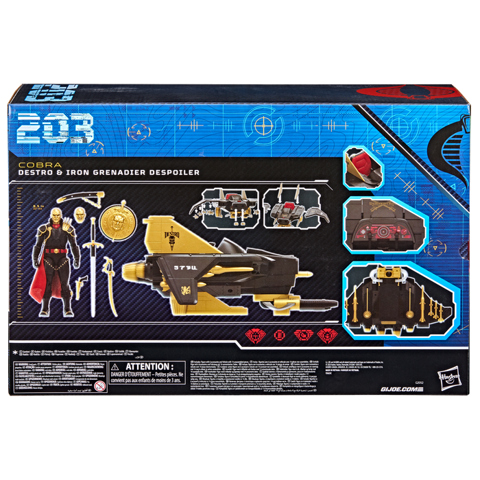 [PREORDER] G.I. Joe Classified Series #203, Destro & Iron Grenadier Despoiler  | Action Figure | Hasbro