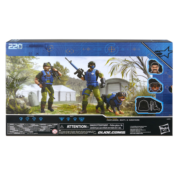 [PREORDER] G.I. Joe Classified Series #220, Mad Marauders Footloose, Mutt, & Junkyard | Action Figure | Hasbro