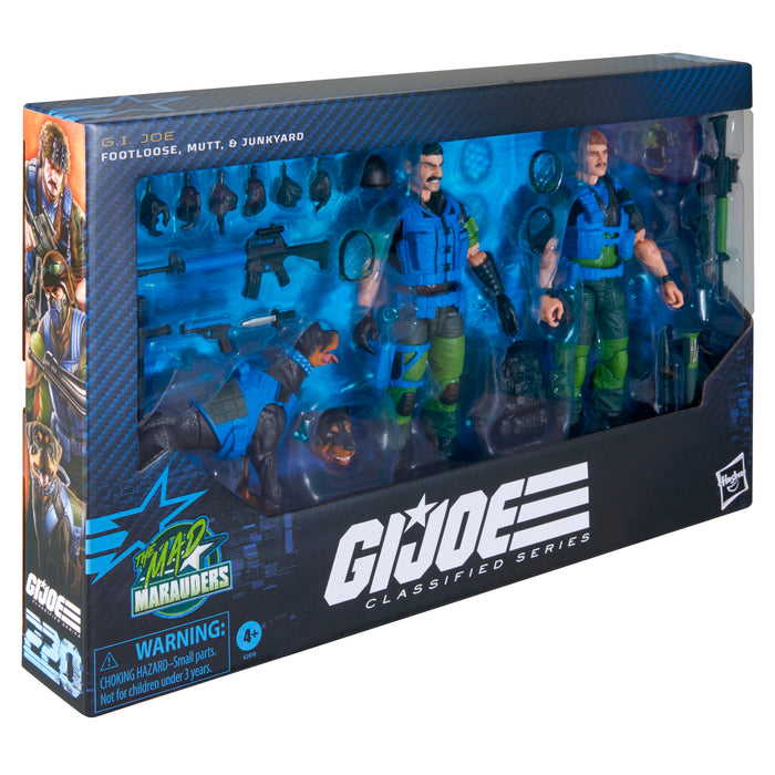 [PREORDER] G.I. Joe Classified Series #220, Mad Marauders Footloose, Mutt, & Junkyard | Action Figure | Hasbro