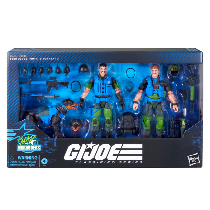 [PREORDER] G.I. Joe Classified Series #220, Mad Marauders Footloose, Mutt, & Junkyard | Action Figure | Hasbro