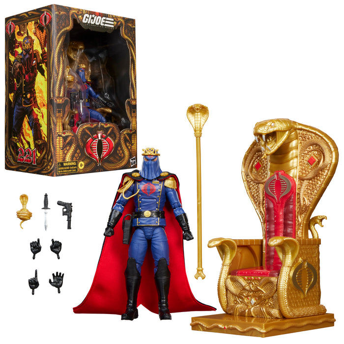 [PREORDER] G.I. Joe Classified Series #221, Cobra Commander in dress uniform & throne | Action Figure | Hasbro